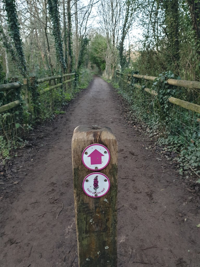 East Devon Way trail markers